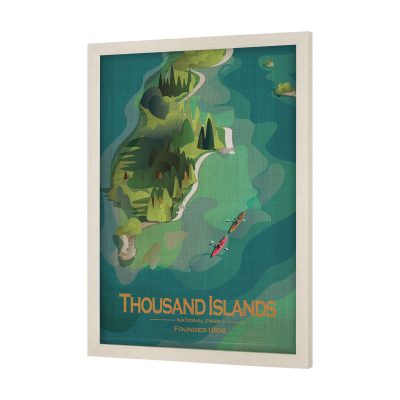 Alternative view of Thousand Islands GO (L) by Mercana Studio Textured Framed Artwork Matted