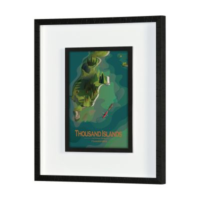 Alternative view of Thousand Islands GO (M)  by Mercana Studio Framed Artwork Matted under Glass