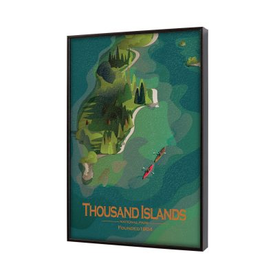 Alternative view of Thousand Islands GO (SM)  by Mercana Studio Textured Framed Artwork Matted