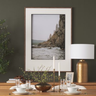 Alternative view of Maine Coastline by Kelly Frere Hand-Embellished FramedPhoto Print Matted under Glass