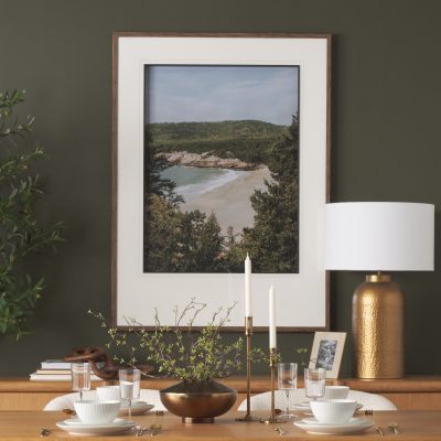 Alternative view of Maine Beach View by Kelly Frere Hand-Embellished FramedPhoto Print Matted under Glass
