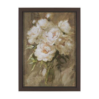 Exquisite Bloom by Mercana Studio Hand-Embellished Textured Framed Artwork Matted