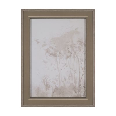 Quiet Canopy III by Mercana Studio Hand-Embellished Framed Artwork Matted under Glass