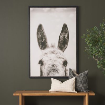 Alternative view of Downward Facing Donkey Sepia by Nathan Larson Textured Framed Canvas Photo Print
