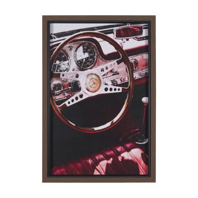 Vintage Car by Magda Izzard a Hand Embellished Framed Photo Art Print