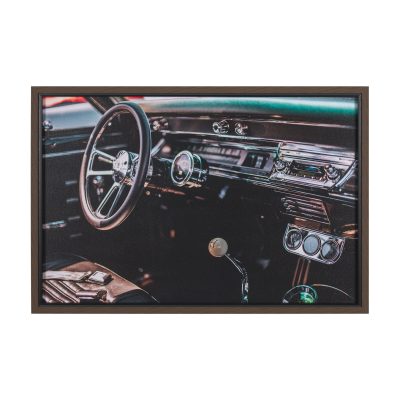 Car Interior by Tim Mossholder a Hand Embellished Framed Photo Art Print