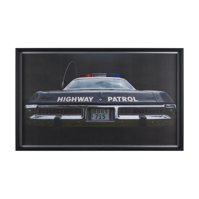 Highway Patrol II by Roland Weber a Hand Embellished Framed Photo Art Print