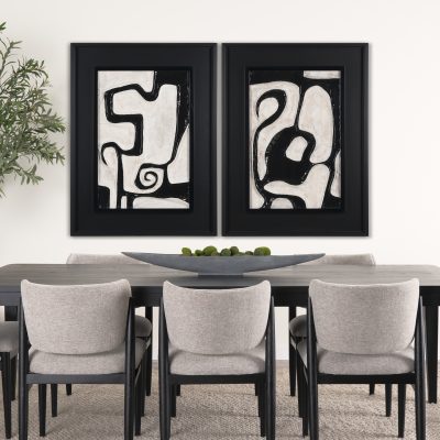 Alternative view of Webs of Ink by Studio M a handmade Original Framed Artwork under Glass