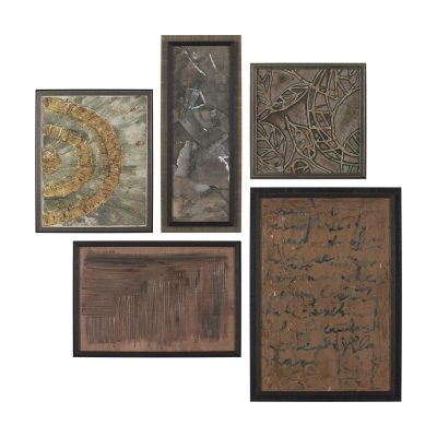 Ing (Set of 5) by Mercana Studio a Hand Embellished Framed Art Print