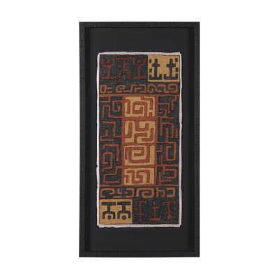 Mud Cloth Tapestry II by Mercana Studio a Hand Embellished Framed Art Print Matted under Glass