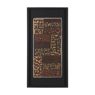 Mud Cloth Tapestry I by Mercana Studio a Hand Embellished Framed Art Print Matted under Glass