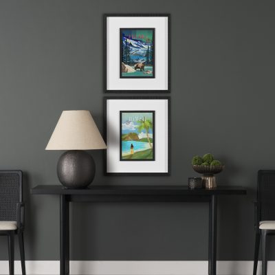 Alternative view of Hawaii Go USA (M) by Mercana Studio a Framed Art Print Matted under Glass