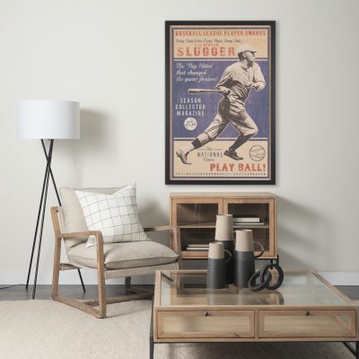 Alternative view of Play Ball by The Vintage Collection a Hand Embellished Framed Art Print