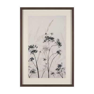 Meadow R by Mercana Studio Hand Embelished Textured Framed Artwork Matted under Glass