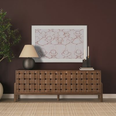 Alternative view of Hats by Mercana Studio Hand Embelished Framed Artwork Matted under Glass