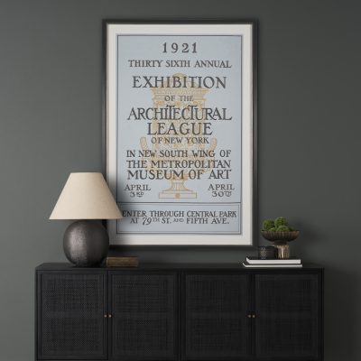 Alternative view of Ephemera Architecture by The Vintage Collection Hand Embelished Framed Artwork Matted under Glass