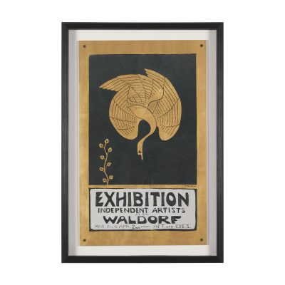 Ephemera Exhibition by The Vintage Collection Hand Embelished Text Framed Artwork Matted under Glass