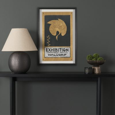 Alternative view of Ephemera Exhibition by The Vintage Collection Hand Embelished Text Framed Artwork Matted under Glass