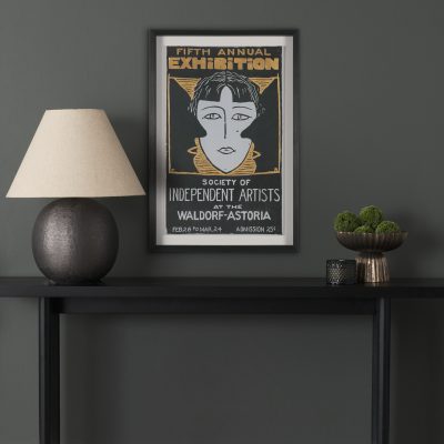 Alternative view of Ephemera Independent by The Vintage Collection Hand Embelished Text Frame Artwork Matted under Glass