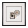 Flash Bulb Camera by Deborah Revell Hand Embelished Framed Art Print Matted under Glass