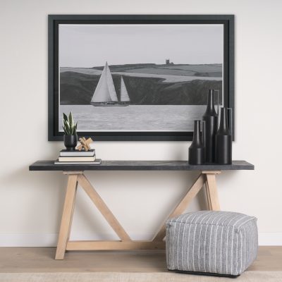 Alternative view of Maritime Meander by Ben Wood Hand Embelished Framed Art Print Matted under Glass