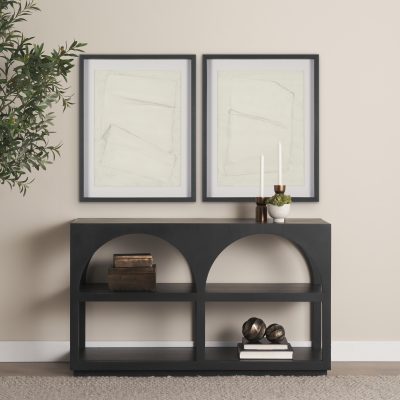 Alternative view of Linen Folds II by Mercana Studio Handmade Original Framed Artwork Matted under Glass