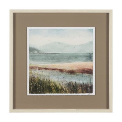 Shoreline Beauty III by Mercana Studio Hand Embelished Framed Artwork Matted under Glass