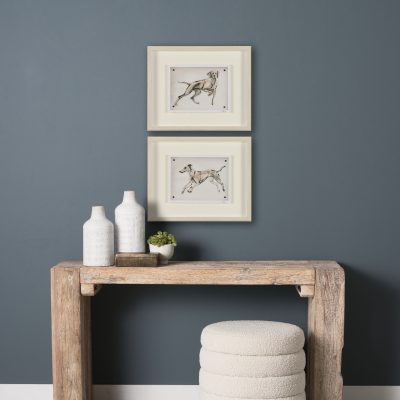 Alternative view of Playful Pup V by Mercana Studio Hand Embelished Framed Artwork Matted under Glass