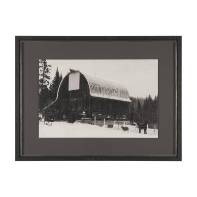 The Farm by Deborah Revell Hand Embelished Textured Framed Art Print Matted under Glass