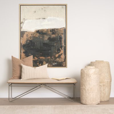 Alternative view of Textural Echo - Fragment by Kristine Hegre Hand Embelished Textured Framed Canvas Artwork