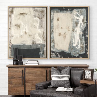 Alternative view of Textural Echo - Erosion by Kristine Hegre Hand Embelished Textured Framed Canvas Artwork