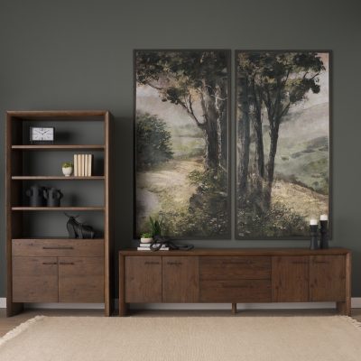 Alternative view of Silent Forest IV by Mercana Studio Hand Embelished Textured Framed Canvas Artwork