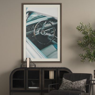 Alternative view of Classic Car VII by Bethany Young Textured Framed Art Print Matted under Glass