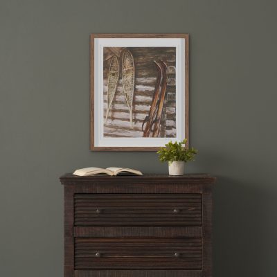 Alternative view of At The Cabin IV by Mercana Studio Hand Embelished Framed Artwork Matted under Glass