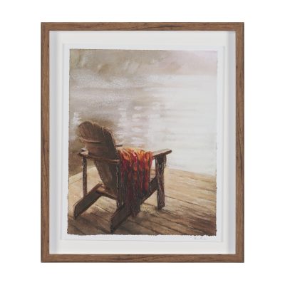 At The Cabin II by Mercana Studio Hand Embelished Framed Artwork Matted under Glass