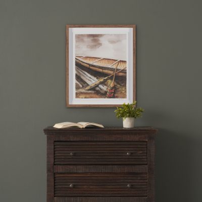 Alternative view of At The Cabin I by Mercana Studio Hand Embelished Framed Artwork Matted under Glass