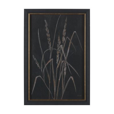 Golden Grasses IV by Mercana Studio Hand Embelished Textured Framed Artwork Matted