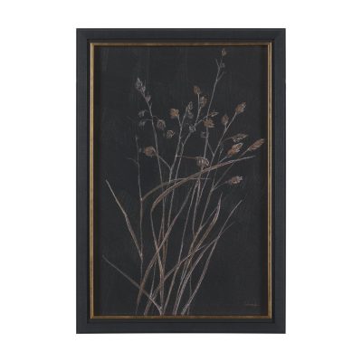 Golden Grasses III by Mercana Studio Hand Embelished Textured Framed Artwork Matted