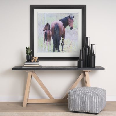 Alternative view of A Watchful Bond by Chad Mackay Hand Embelished Framed Art Print Matted under Glass