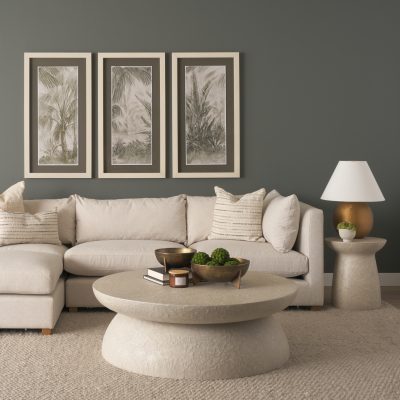 Alternative view of Tropical Coast (Set of 3) by Mercana Studio Hand Embelished Framed Artwork Matted under Glass