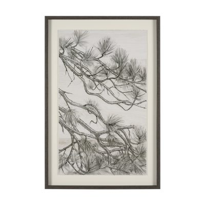 Ponderosa Whisper C by Mercana Studio Hand Embelished Framed Artwork Matted under Glass