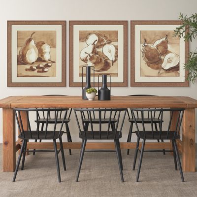 Alternative view of Pear Study I by Mercana Studio Hand Embelished Textured Framed Artwork Matted under Glass