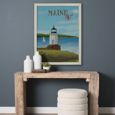 Alternative view of Maine GO (L)  by Mercana Studio Textured Framed Artwork Matted