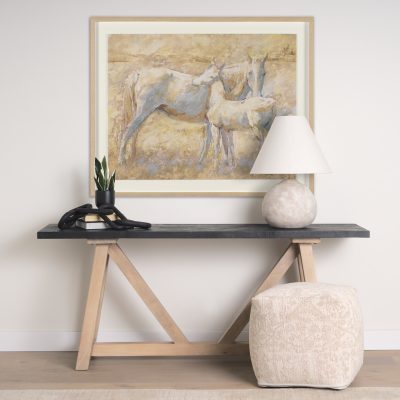 Alternative view of Curious II by Mercana Studio Hand Embelished Framed Artwork Matted under Glass