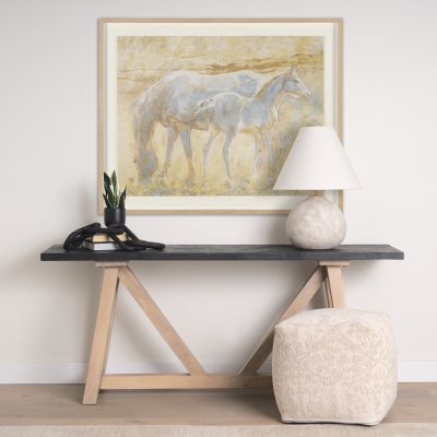 Alternative view of Curious I by Mercana Studio Hand Embelished Framed Artwork Matted under Glass