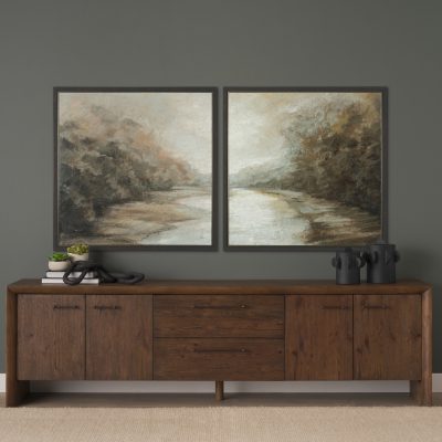 Alternative view of Forest Edge I by Mercana Studio Hand Embellished Textured Framed Canvas Artwork