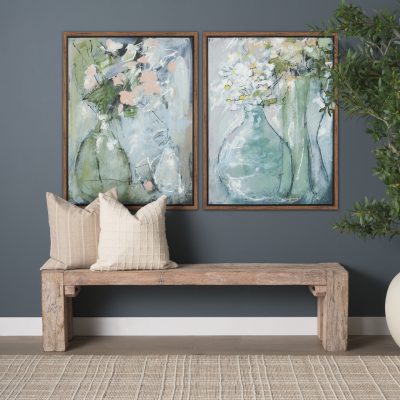 Alternative view of Posies I by Mercana Studio Hand Embelished Textured Framed Canvas Artwork