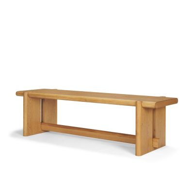 Rowan Light Brown Oak Wood Bench