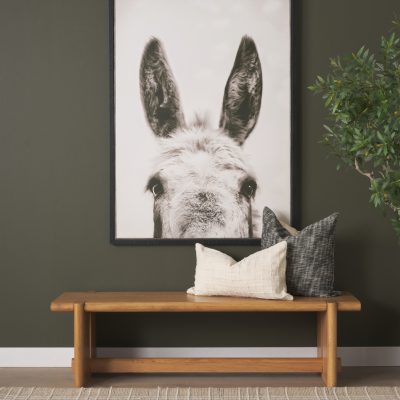 Alternative view of Rowan Light Brown Oak Wood Bench